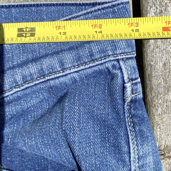 Vintage Rock & Republic Y2K Jean Size 30 Flared Low Rise Embroidered Button Fly - Picture 14 of 14